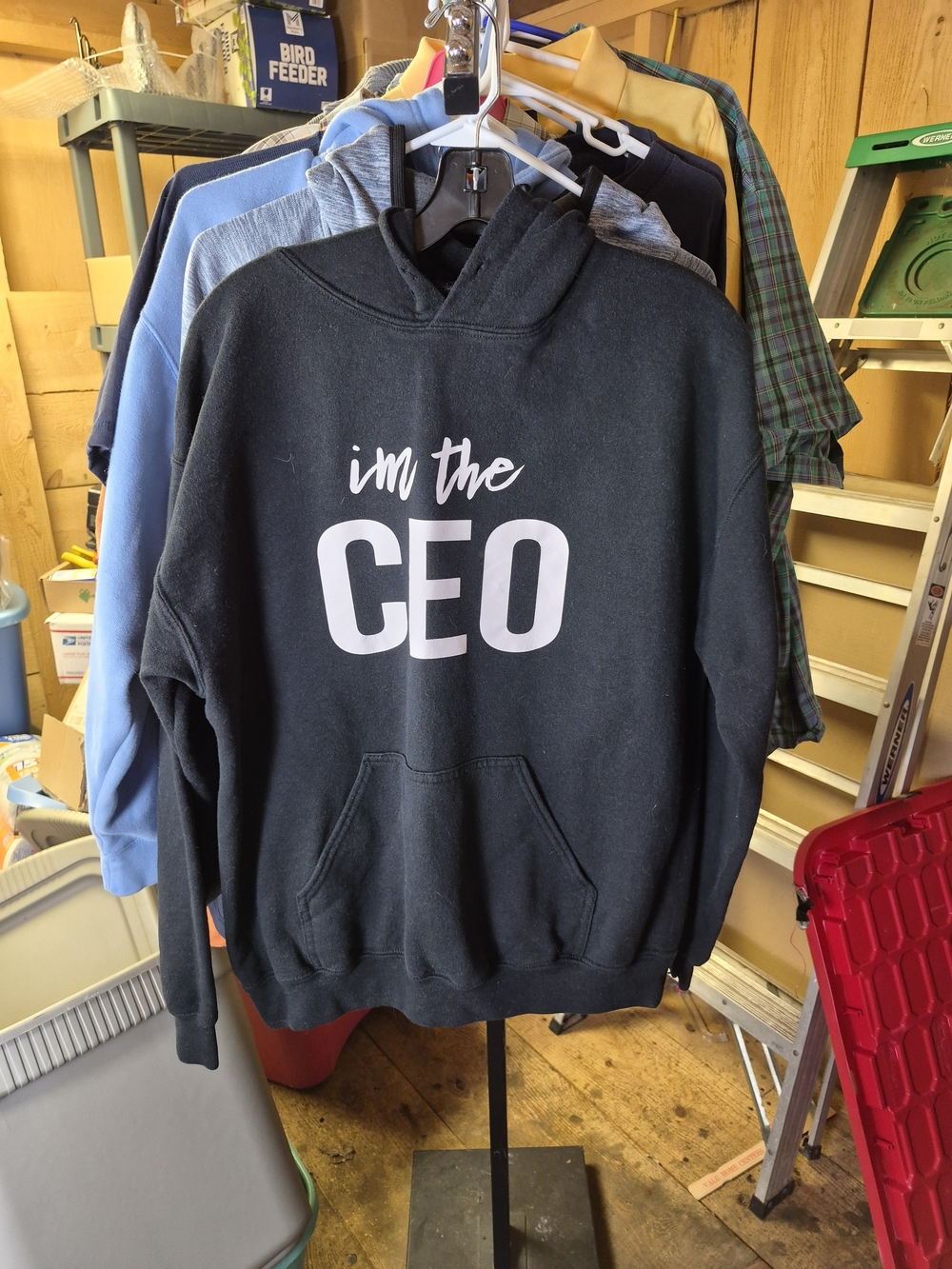 Black "I'm the CEO" Pullover Hoodie
